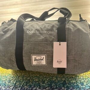 Herschel Supply Company Grey Duffel Bag with Black Straps - Unisex Bags NWT